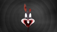 Blood cartoons TV shows minimalistic looney tunes Bugs Bunny 