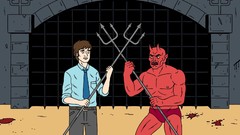 Blood demons ugly americans pitchfork pitch fork Mark Lilly 