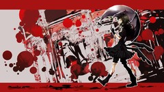 Blood dress vocaloid green hair Megpoid Gumi