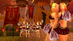 Blood elf cheerleaders world