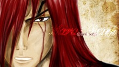 Blood faces bleach redheads anime boys Abarai Renji
