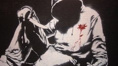 Blood graffiti Knives