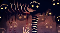 Blood hands scary artwork