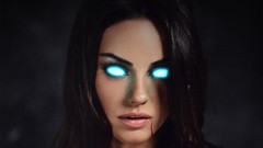 Blood mila kunis glowing eyes pixelated