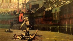 Blood paintings Gladiator Jean-Leon Gerome