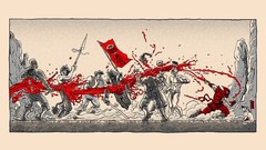 Blood samurai Asia artwork ninjas