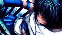 Blood skirts weapons blue