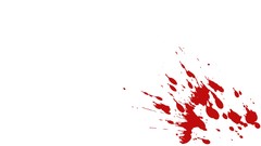 Blood splashes creepy minimalistic