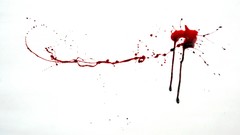 Blood splattered