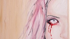 Blood tears faces face painting