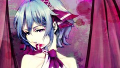 Blood Vampires blue hair short hair remilia scarlet touhou 