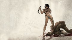 Blood zombies Girls in their undies vs. Zombies