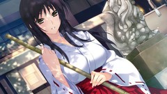 Bloom Ribbons brown eyes black hair huge boobs Lovely Cation 