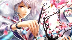 Blossoms fantasy art purple