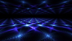 Blue abstract 3d mirrors