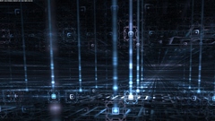 Blue abstract background computer