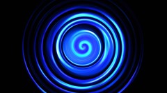Blue abstract black background spirals