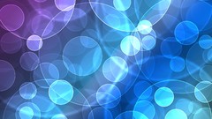 Blue abstract bokeh multicolor