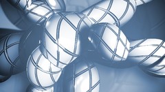 Blue abstract cgi 3D view K3 Studio