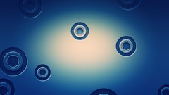 Blue abstract circles