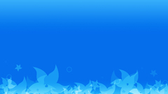 Blue abstract Flowers Stars