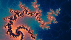 Blue abstract fractal