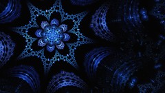 Blue abstract fractal