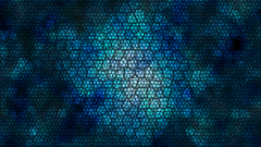 Blue abstract hexagons 1680x1050