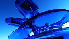 Blue abstract horizon