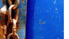 Blue abstract India Photographers Locks chains street art