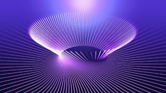 Blue abstract lines artwork