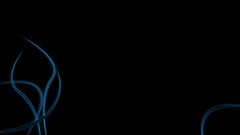 Blue abstract lines minimalistic