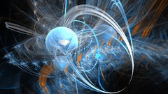 Blue abstract melody digital art