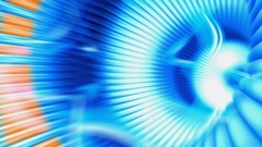 Blue abstract multicolor