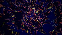 Blue abstract multicolor