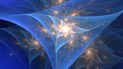 Blue abstract multicolor digital art