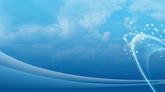 Blue abstract simplistic