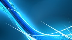 Blue abstract string