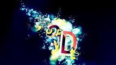 Blue abstract Typography