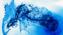 Blue abstract white background