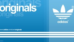 Blue Adidas logos