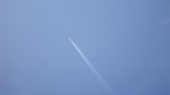 Blue Aircraft skyscapes contrails air lines