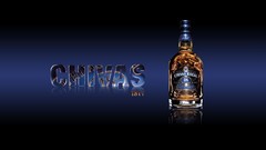 Blue alcohol whiskey chivas regal liquor
