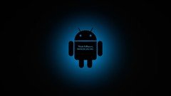 Blue android science fiction think different