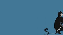 Blue Anime brunettes ao no exorcist okumura rin tails 