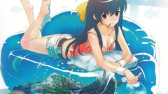 Blue anime girls soft shading scans