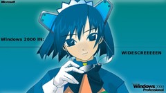 Blue Anime glasses Operating Systems tan meganekko 