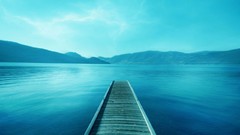 Blue artistic lakes deck