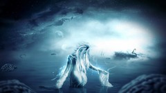 Blue artwork cgi fantasy art