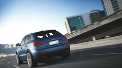 Blue Audi cars concept art